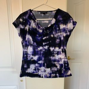 Kenneth Cole Cowl Neck Multicolored Top Women's Size M